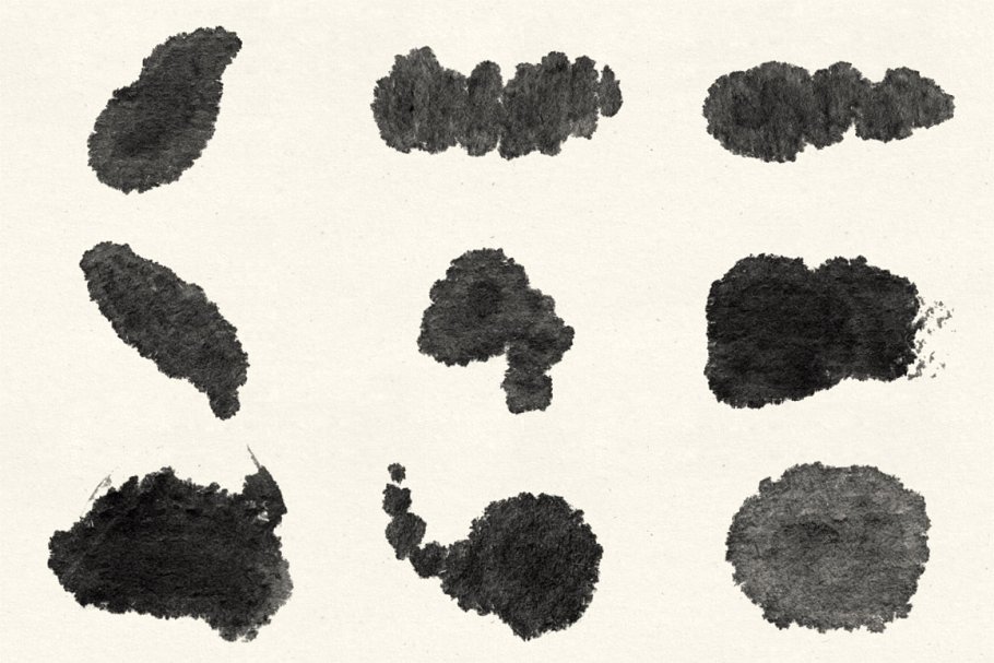 水彩画笔纹理PS笔刷包v3 Watercolor Strokes Brush Pack 3插图(2)