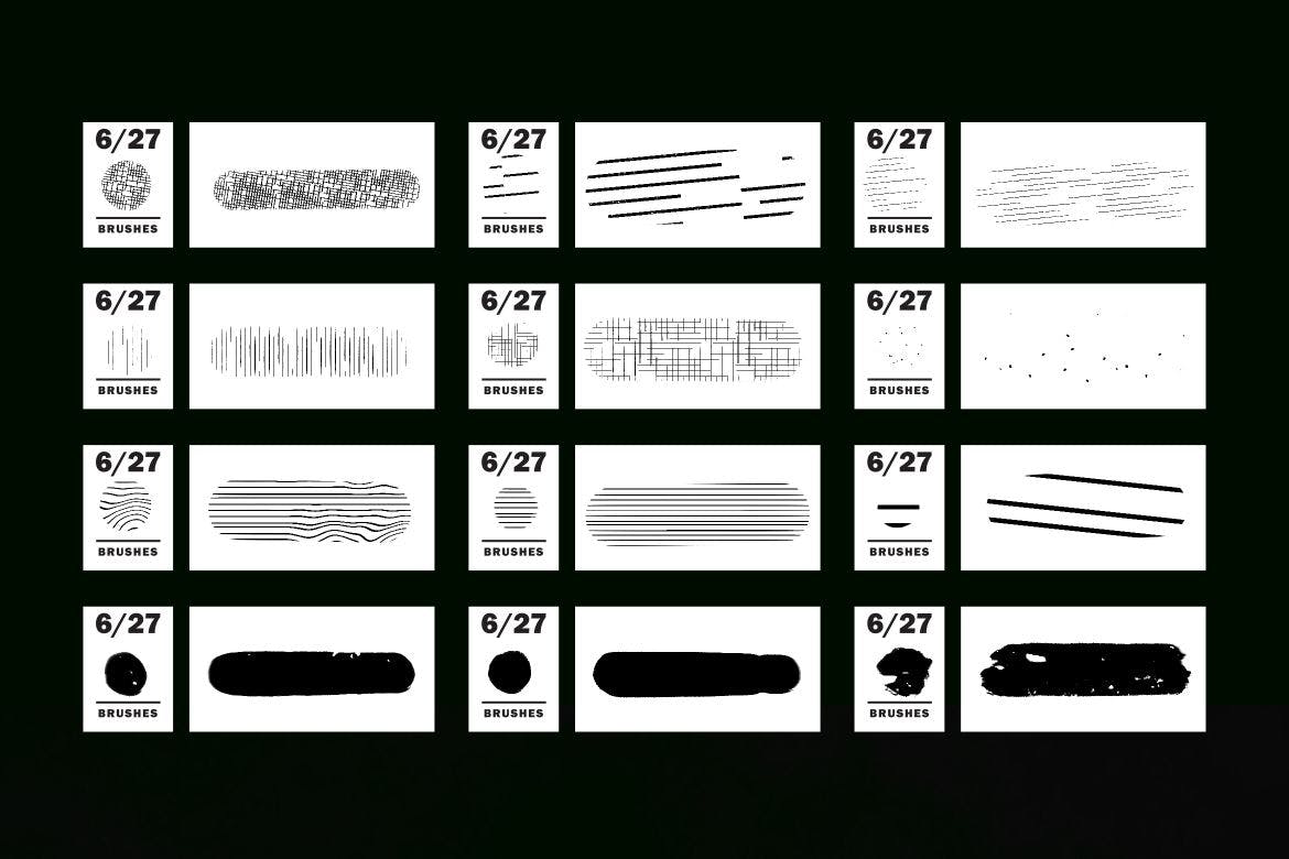 漫画和半色调Procreate笔刷 Comics & Halftone: Procreate Brushes插图(2)