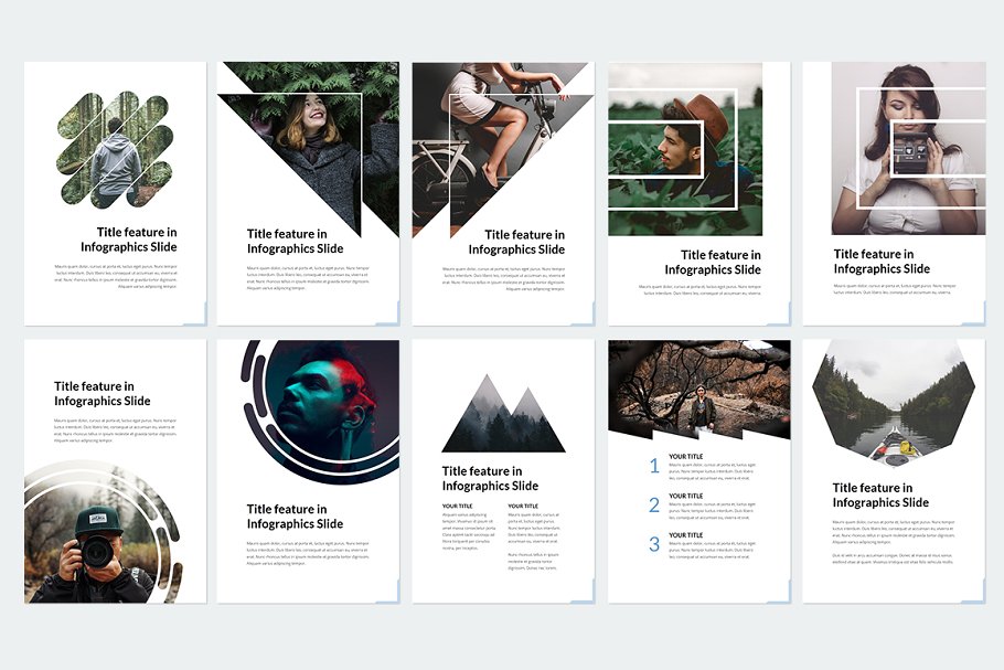 180页简约时尚风格Keynote幻灯片模板 Vertical Keynote插图(12)