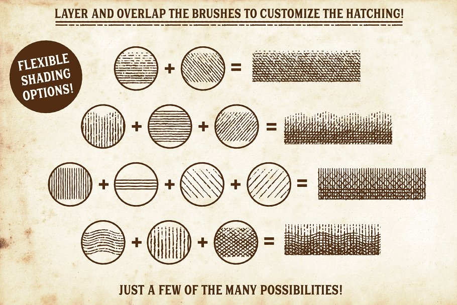 复古线条纹理AI笔刷 Finest Vintage – Illustrator Brushes插图(4)