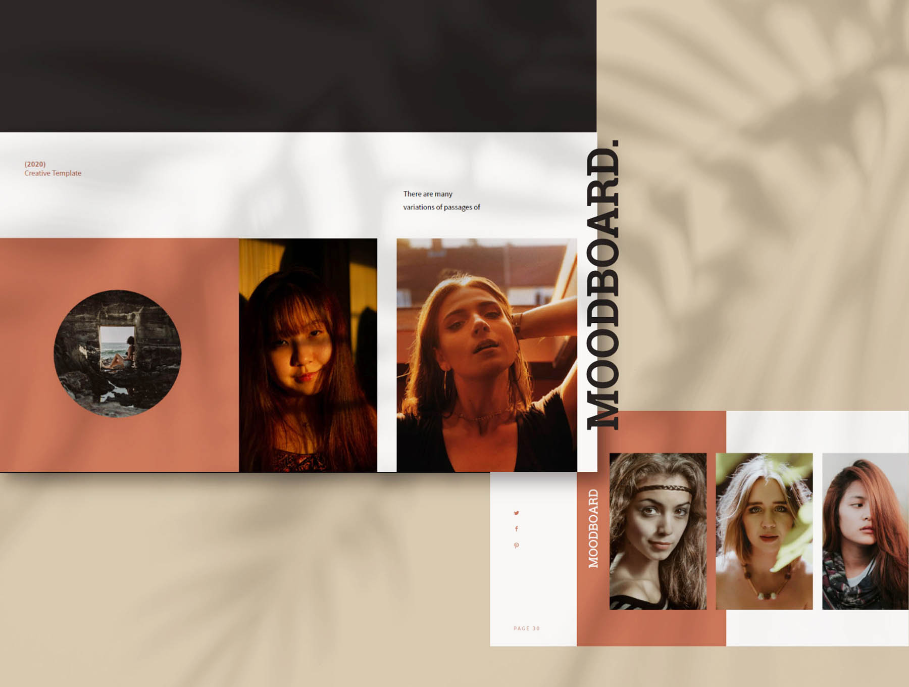 素材库下午茶:极简高端时尚的素材库精选Google演示模板插图(4)