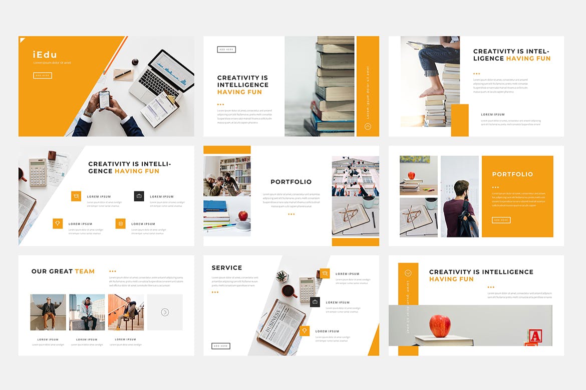 教育培训主题Keynote演示文稿模板 iEdu – Education Keynote Presentation Template插图(1)