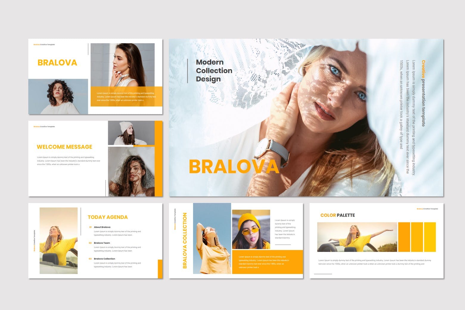 设计师定制创意时尚主题素材库精选Keynote模板模板 Bralova – Keynote Template插图(1)