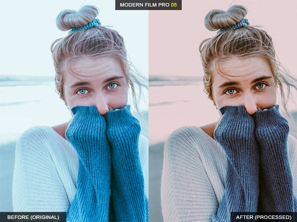 8款VSCO摄影APP风格调色滤镜素材库精选LR预设 8 Modern Film VSCO Lightroom Presets插图(5)