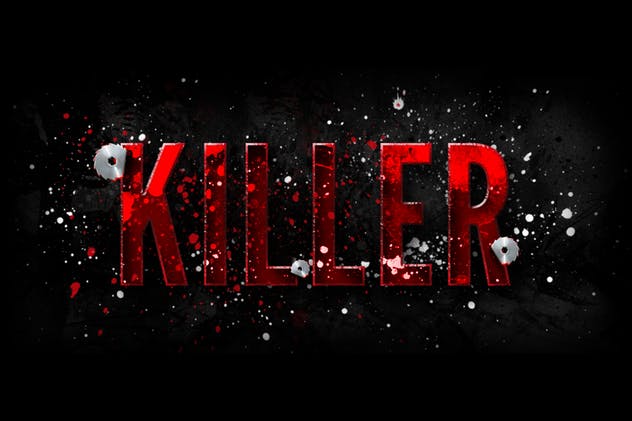 万圣节恐怖惊悚装饰特效PS字体样式 Halloween Horror Photoshop Layer Styles插图(5)