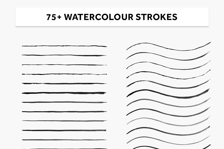 真实水彩画笔笔画AI笔刷 REAL WATERCOLOR FOR Ai插图(4)