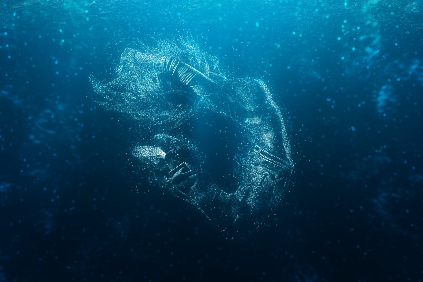 创意水下气泡画艺术效果一键生成PS动作 Bubbles CS4+ Photoshop Action插图(6)