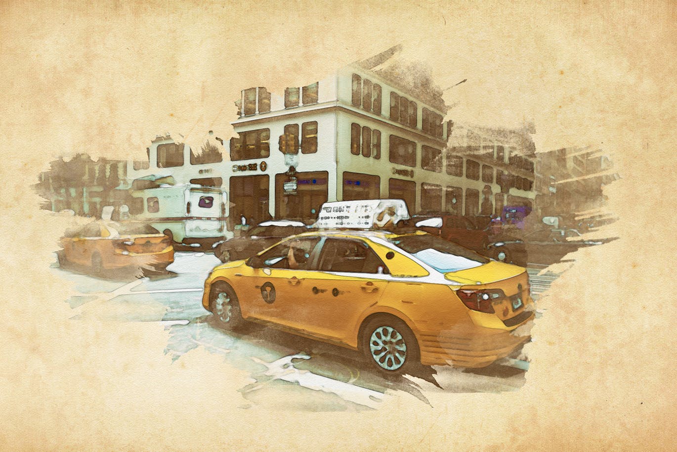 充满活力的逼真水彩遮罩效果PS动作 Vibrant Watercolor Effect – Photoshop Action插图(14)