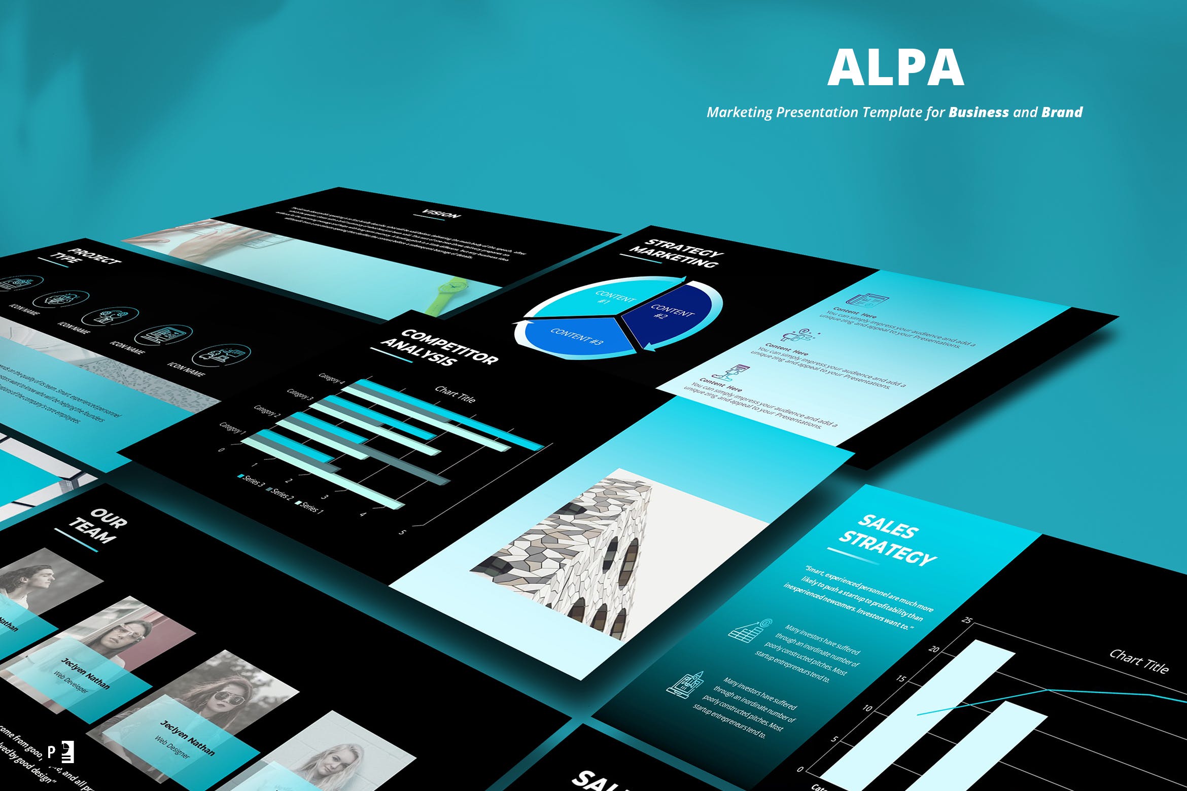 市场营销策划PPT幻灯片模板下载 Marketing Powerpoint Template插图