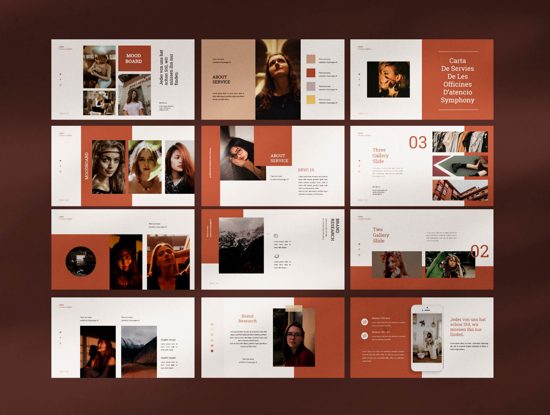 素材库下午茶:极简高端时尚的素材库精选Google演示模板插图(6)