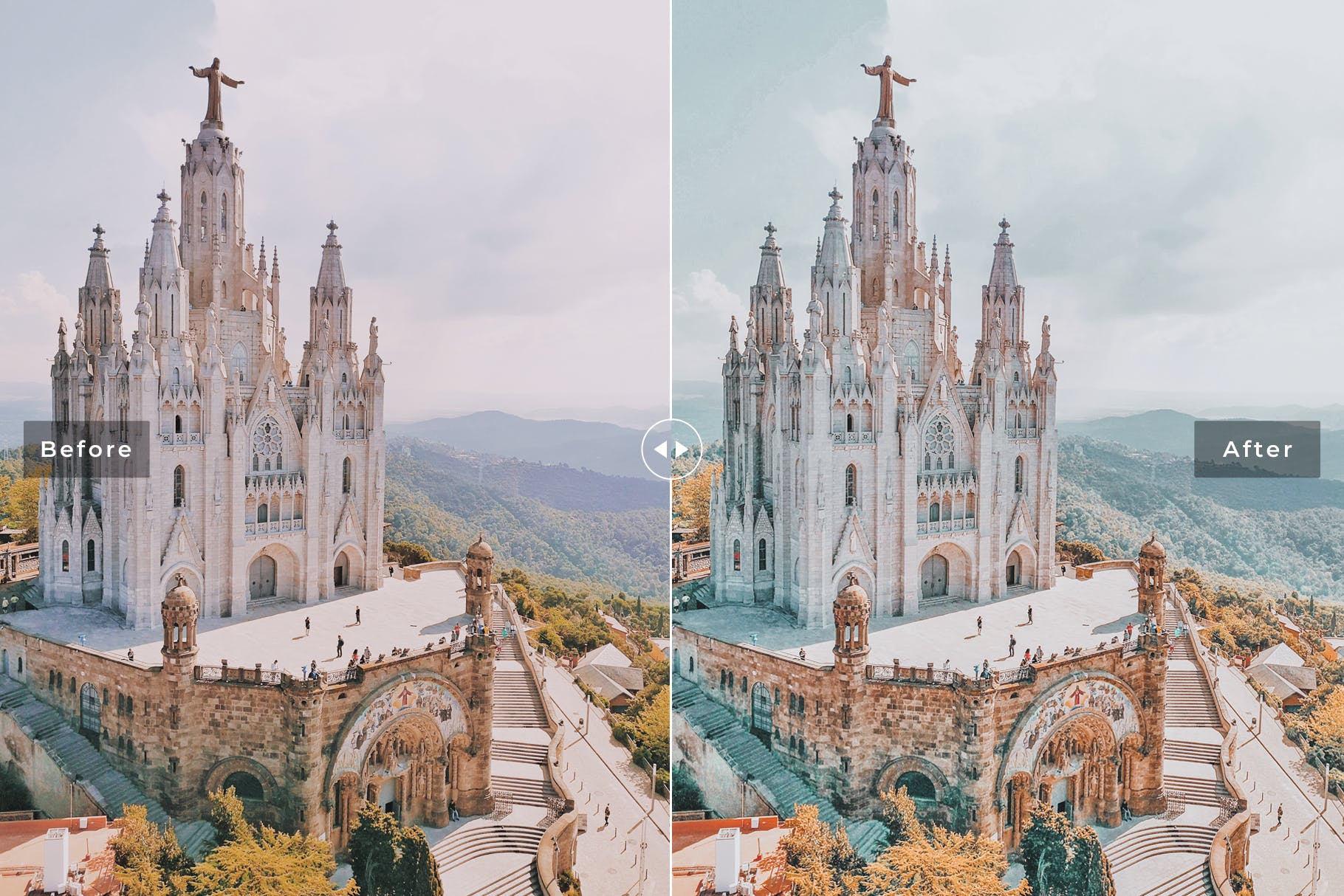 柔和肤色暖色系旅游摄影后期调色LR预设 Spain Mobile & Desktop Lightroom Presets插图(1)