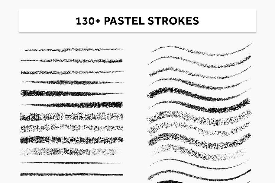 130+逼真蜡笔笔画AI笔刷 REAL PASTELS FOR Ai插图(3)