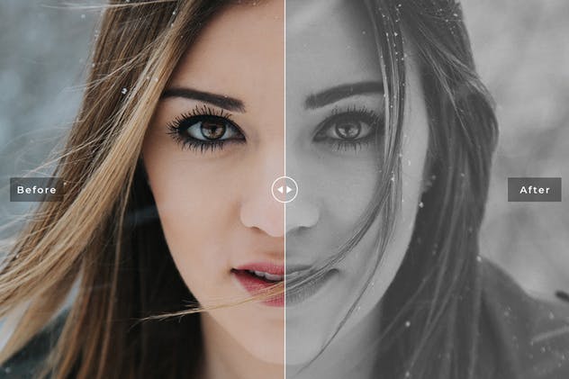 高级灰照片效果调色滤镜PS动作 Slate Grey Tones Photoshop Actions插图(4)