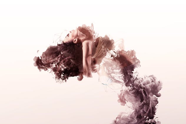 涌动的烟雾动画照片海报特效PS动作 Ephemera Animation Photoshop Action插图(2)