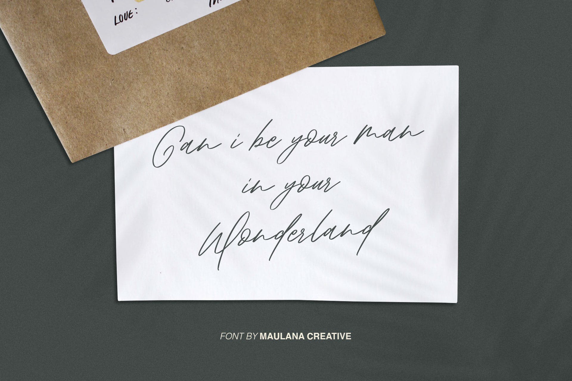 英文飘逸连字钢笔书法字体 Aklay – Handwritten Font插图(1)