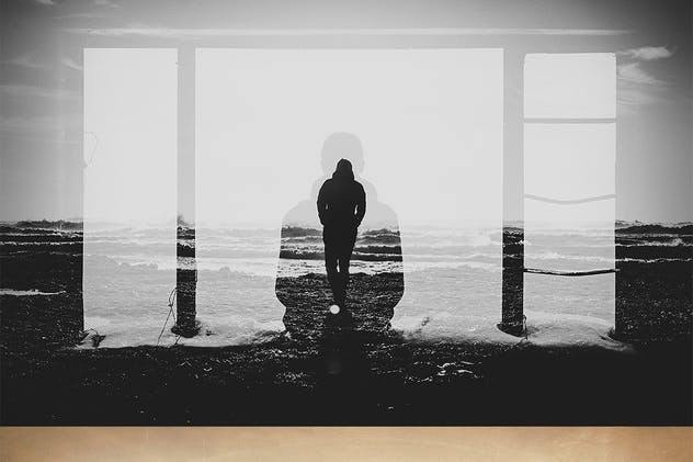 炫酷双重曝光海报照片特效PS动作 Double Exposure Photoshop Actions插图(9)