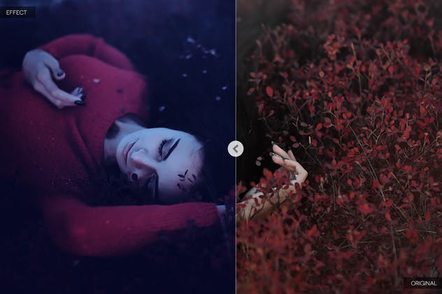 黑暗调色滤镜照片后期特效处理PS动作v2 Dark Photoshop Actions Vol. 2插图(2)