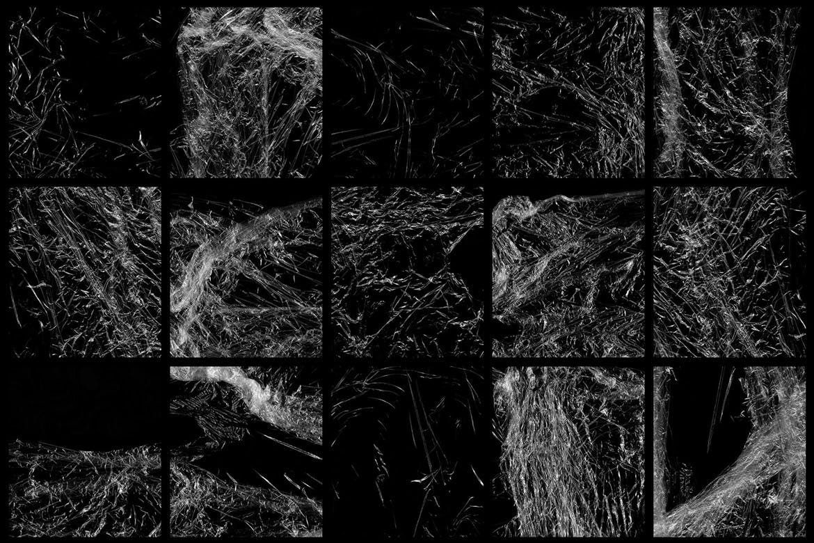 仿真塑料塑胶皱褶效果纹理PS笔刷素材 Plastic Photoshop Stamp Brushes | 01插图(2)