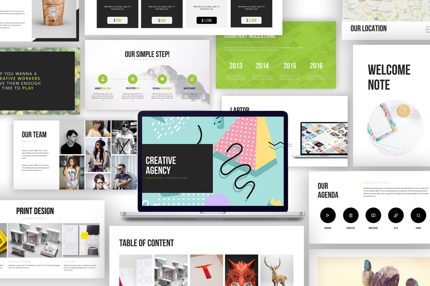 多功能的时尚创意谷歌Google powerpoint幻灯片演示文稿（pptx）插图(1)