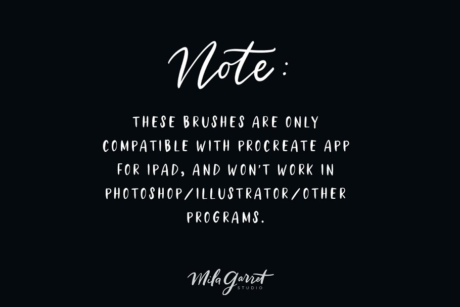 10款手写字体字母笔刷[for Procreate] Procreate Lettering Brushes Novelty插图(5)