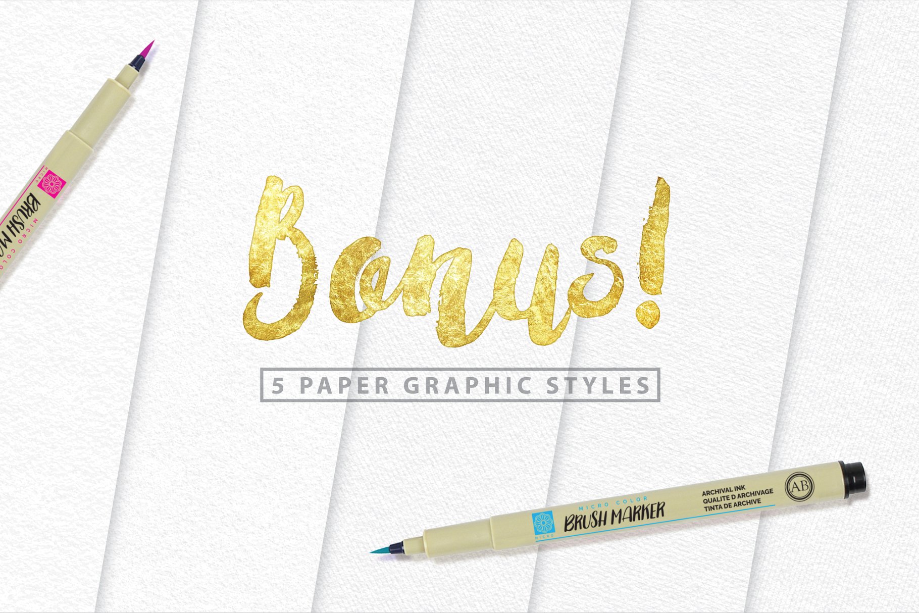 华丽金色粒子AI图层样式 Instant Gold Foil Effect + More插图(2)