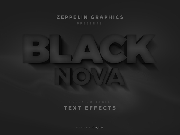 完美的3D字体特效图层样式PSD打包下载2