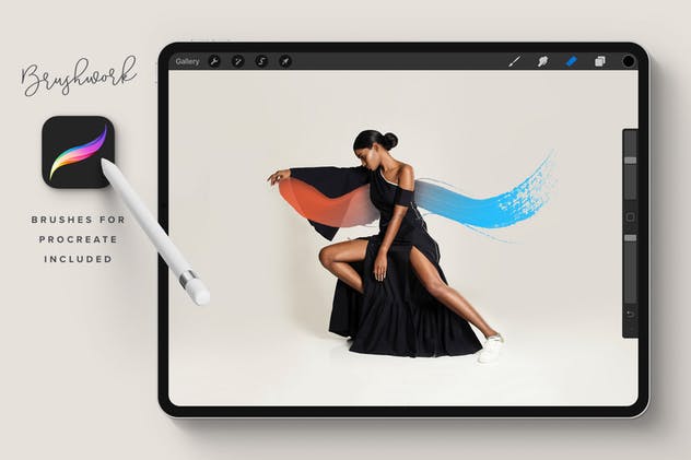 100个艺术印章画笔PS&Procreate笔刷 Brushwork: Artistic Procreate & Photoshop brushes插图(5)