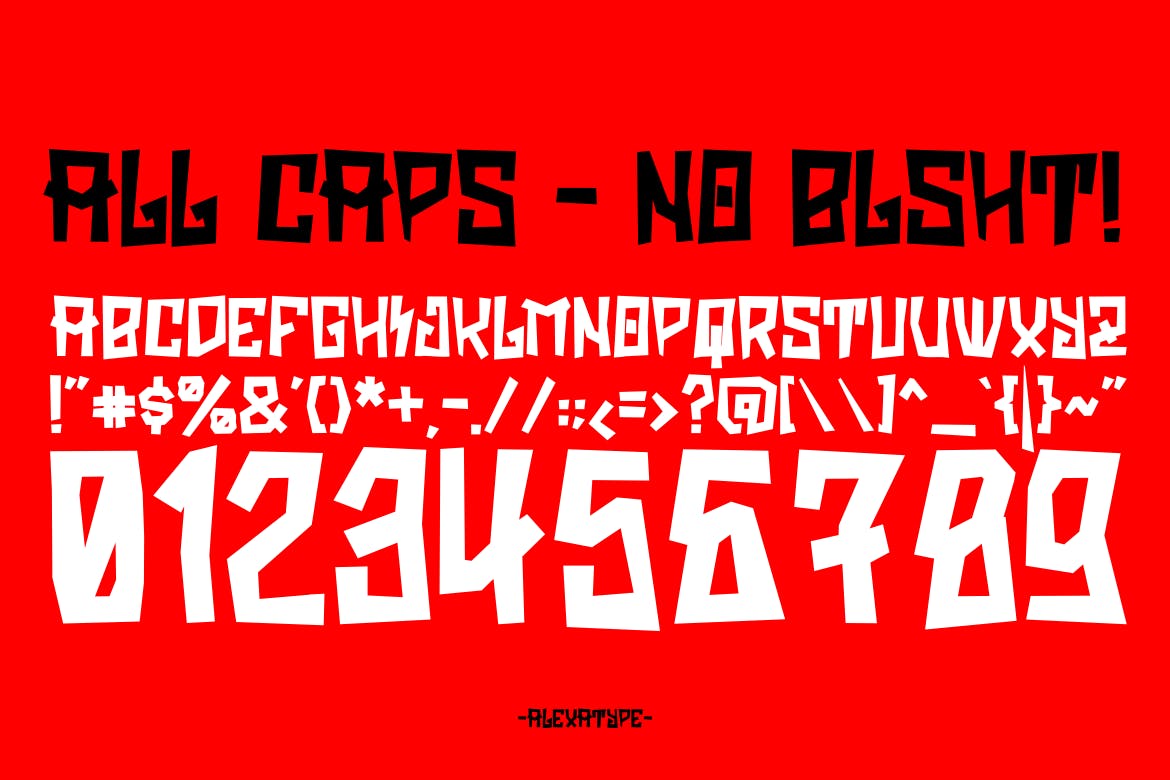 一款活力四射的英文粗体无衬线字体 Critrace – Energetic Display Font插图(6)