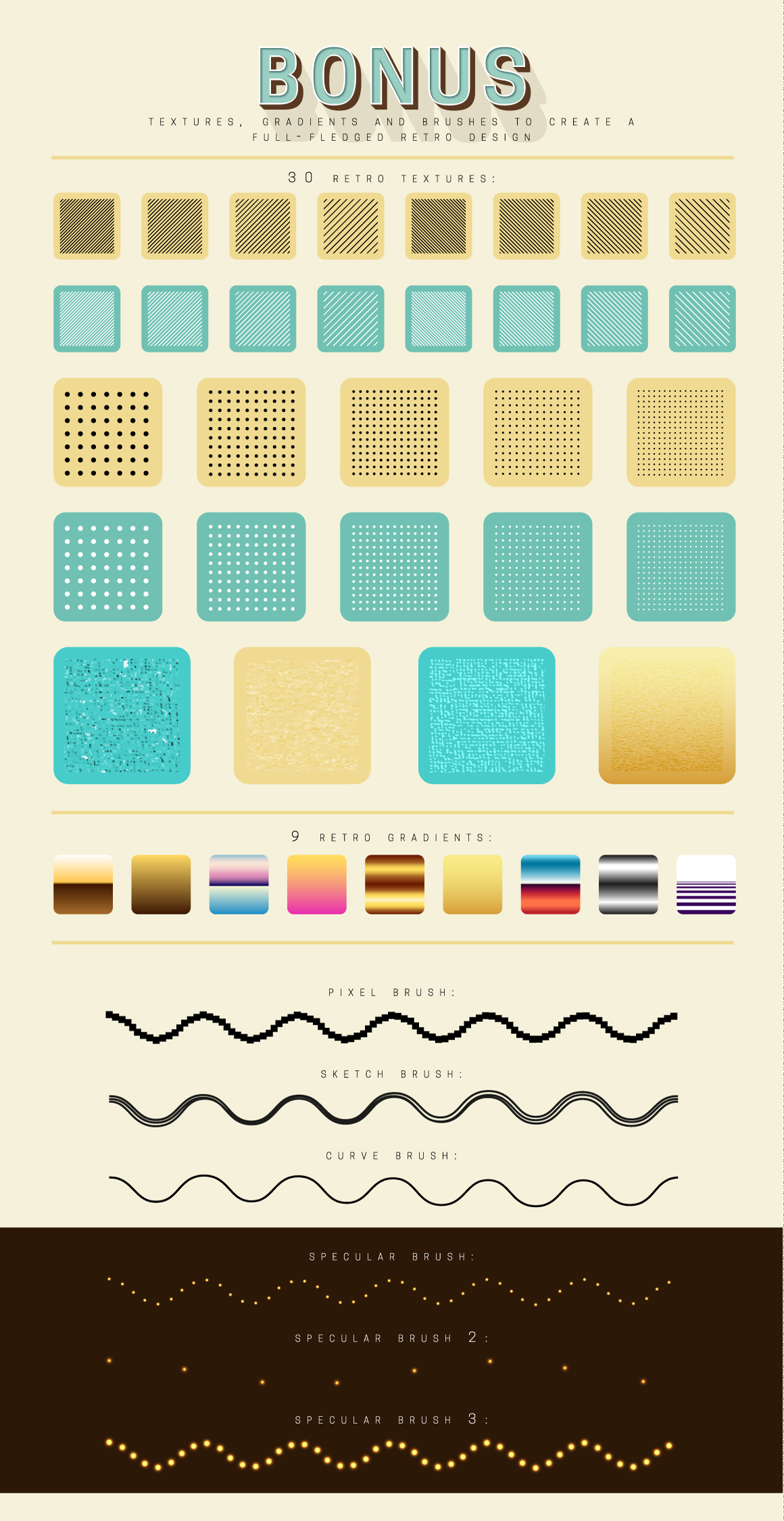 复古文字效果&复古纹理素材包 Retro Typography Graphic Styles插图(1)