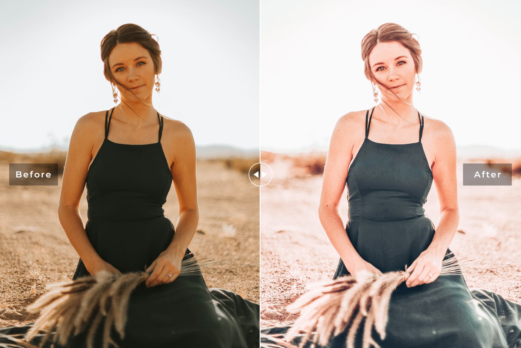 柔美金色调风格照片后期处理LR预设下载 Mercury Mobile & Desktop Lightroom Presets插图(2)