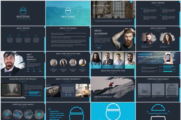 创意多用途商业PPT幻灯片演示模板 NEXTZONE – POWERPOINT TEMPLATE插图(2)
