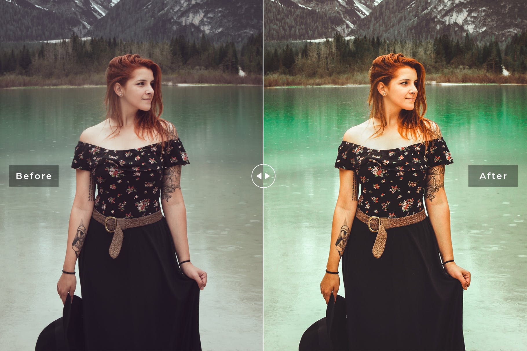 照片后深绿暗色调风格期效果LR调色预设下载 Pistachio Mobile & Desktop Lightroom Presets插图(1)