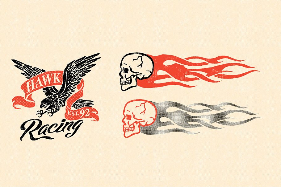 磨损怀旧色调字体效果PS样式 Old Tones插图(6)