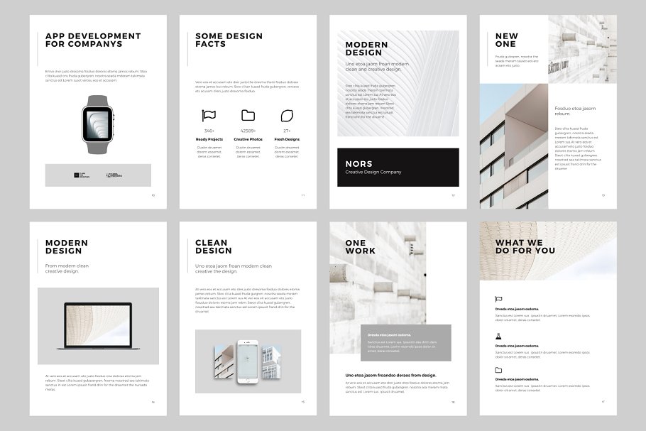 简洁，现代和极简主义Keynote幻灯片模板 NORS A4 Vertical Keynote + 20 Photos插图(6)