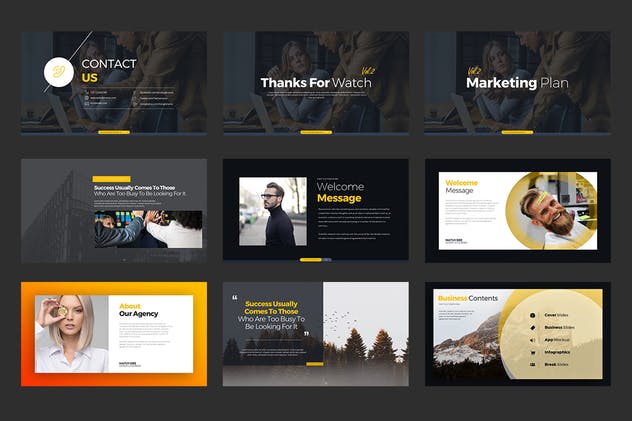 市场营销推广计划工作汇报Keynote幻灯片模板 Marketing Plan Vol 2 Keynote Templates插图(13)