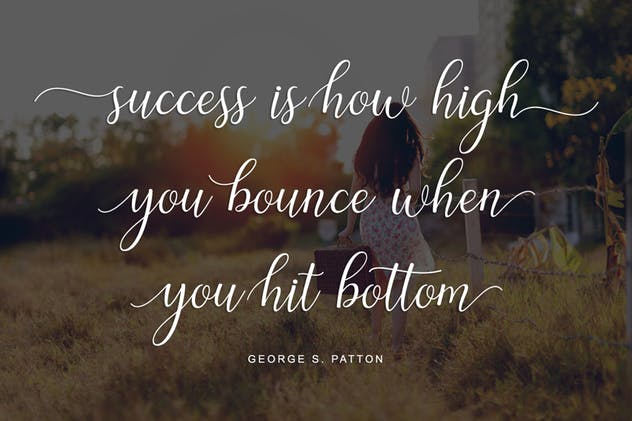 优雅线条手写英文脚本字体 Austina Script插图(2)