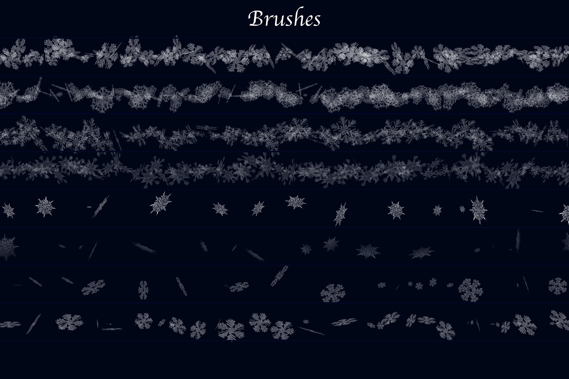 冰雪奇缘冬天主题纹理&笔刷合集[雪花、冰花&闪光] Winter Wonderland for Photoshop插图(17)