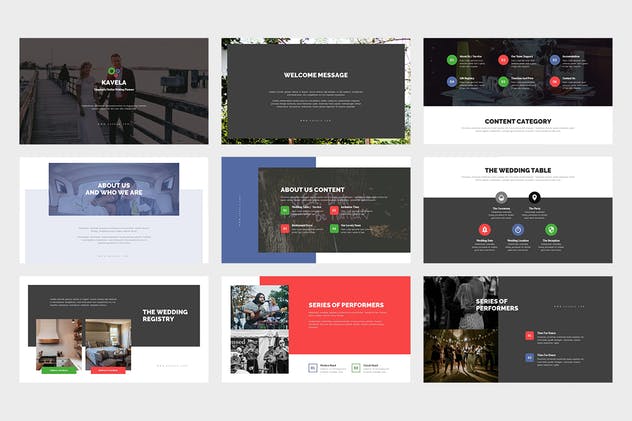 婚礼婚庆策划Google Slides幻灯片素材 Kavela : Wedding Ceremony Planner Google Slides插图(1)