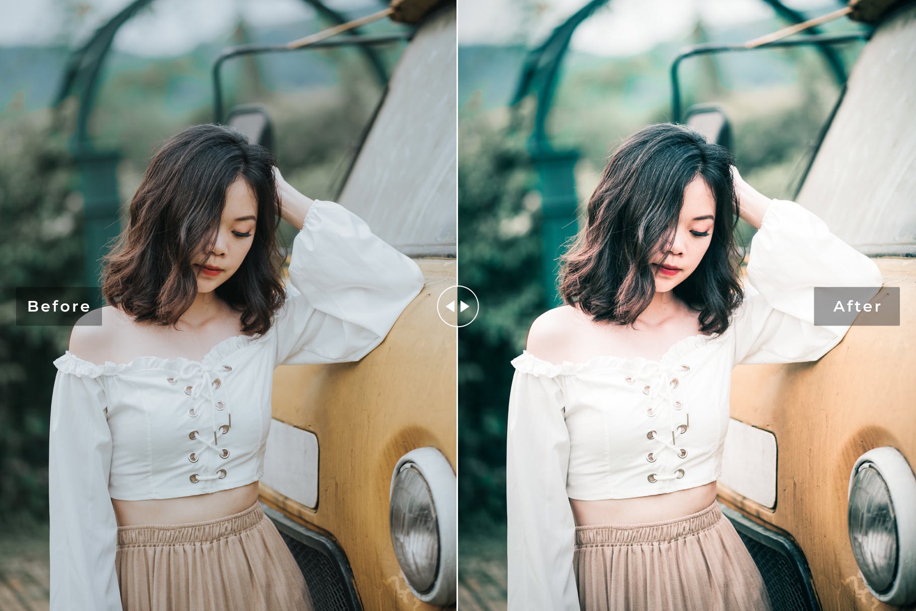 柔美金色调风格照片后期处理LR预设下载 Mercury Mobile & Desktop Lightroom Presets插图(5)