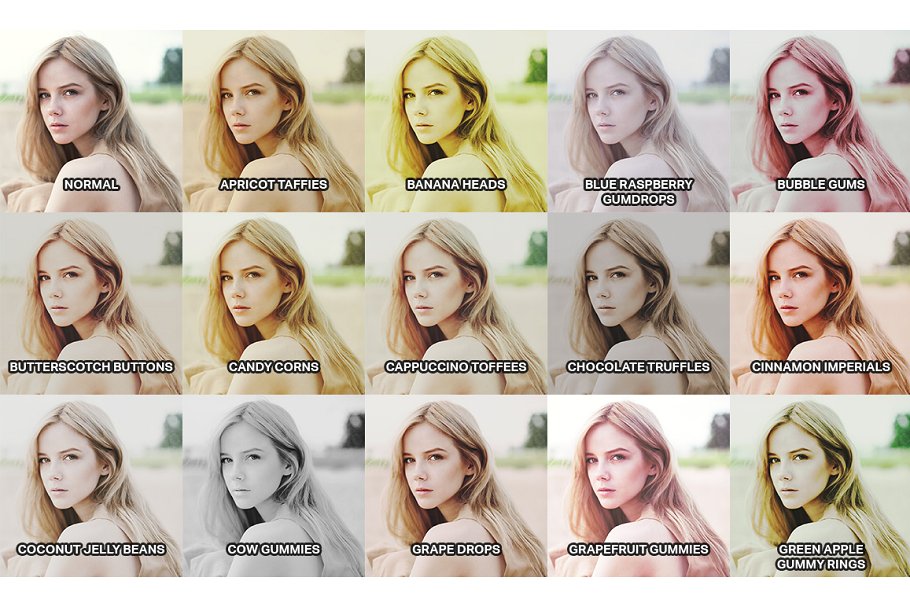 22款柔和粉彩照片特效处理PS动作 22 Soft Pastel Photoshop Actions插图(1)