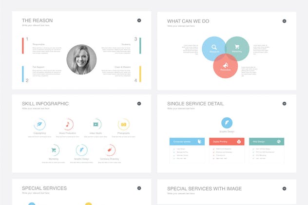 极简多用途企业PPT模板Vol.6 Multipurpose Powerpoint Template V.06插图(4)
