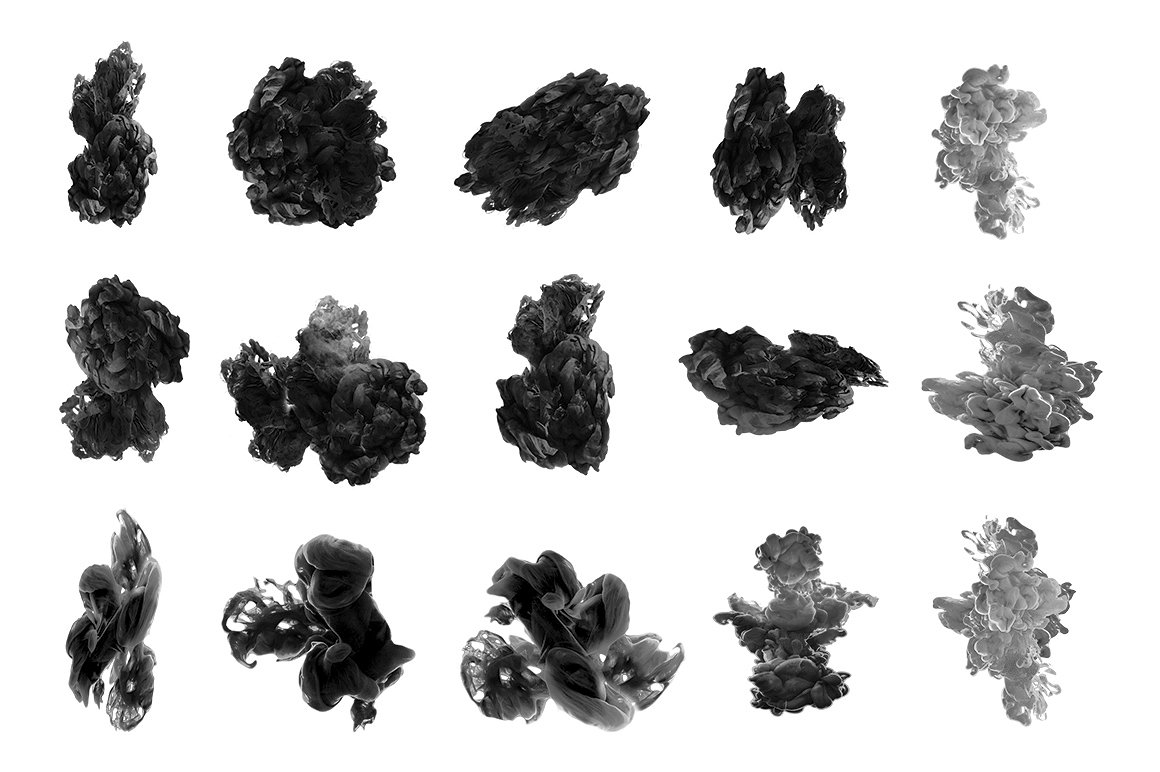 I N K Splash Bundle-漂亮的彩色墨水在水中的状态的PS笔刷下载[psd,png,jpg,abr]插图(14)