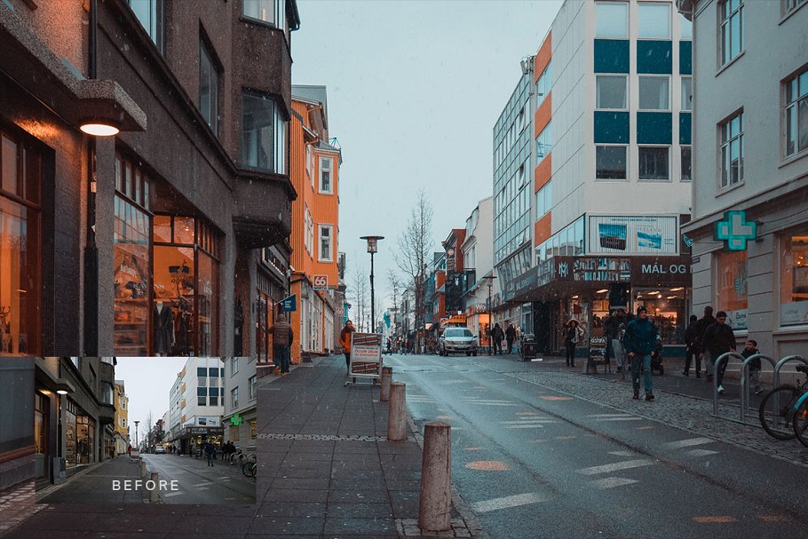 橙色和茶色调色滤镜LR预设 Orange Teal Lightroom Presets + LUTs插图(4)