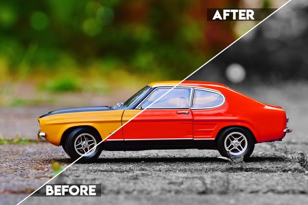 区域色彩海报照片特效PS动作 Selective Color Area Photoshop Action插图(1)