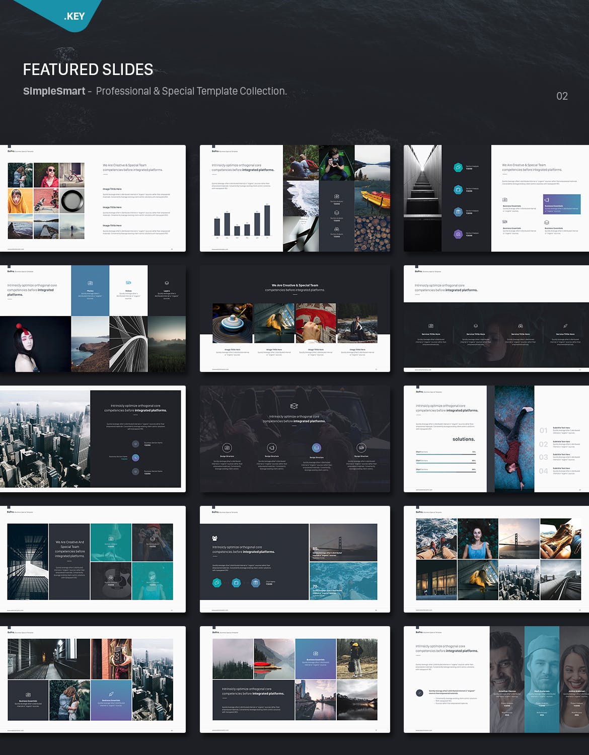高端时尚的商务商业提案keynote幻灯片演示模版（key）插图(6)