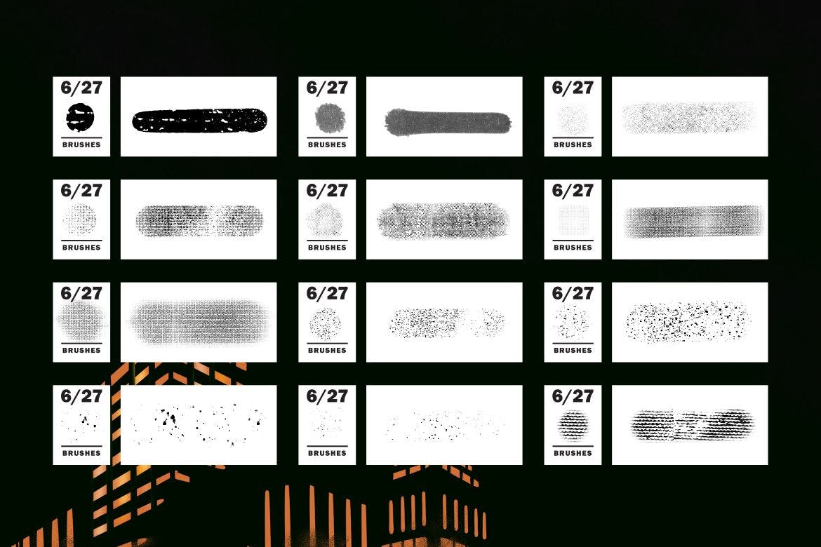 漫画和半色调Procreate笔刷 Comics & Halftone: Procreate Brushes插图(3)