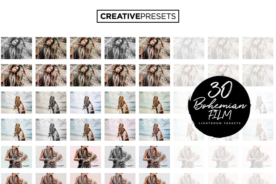 波西米亚风格色彩增强调色LR预设 Bohemian Style Lightroom Presets插图(12)