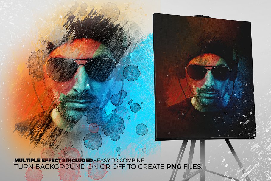 艺术照片智能对象图层PSD模板 Art Photo Template/Mock-up V.1插图(2)