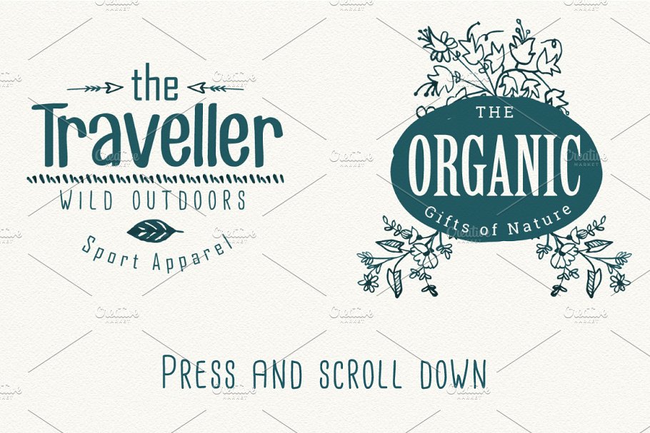 100款水彩手绘图案AI笔刷 Watercolor vector pattern brushes插图(1)