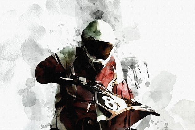 中国水墨风效果一键生成PS动作 Ink Art Photoshop Action插图(7)